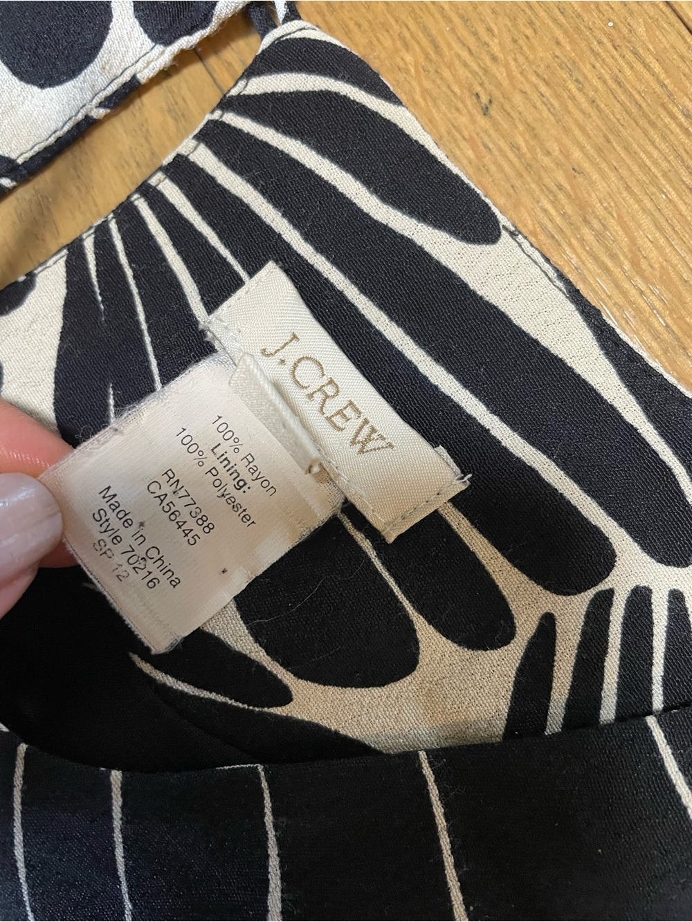J. CREW Jules Fanfare Geometric Print 2 Front Pockets Shift Mini Dress - Sz 2 - Picture 8 of 11